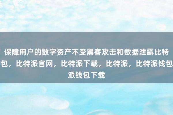 保障用户的数字资产不受黑客攻击和数据泄露比特派钱包，比特派官网，比特派下载，比特派，比特派钱包下载