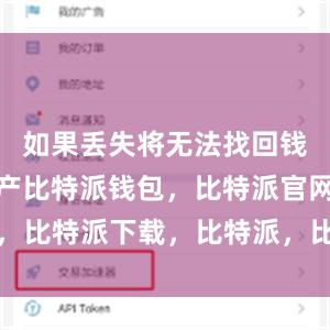 如果丢失将无法找回钱包里的资产比特派钱包，比特派官网，比特派下载，比特派，比特派钱包下载