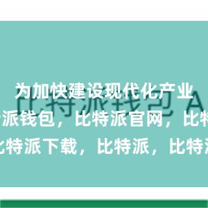 为加快建设现代化产业体系比特派钱包，比特派官网，比特派下载，比特派，比特派钱包下载